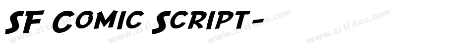 SF Comic Script字体转换